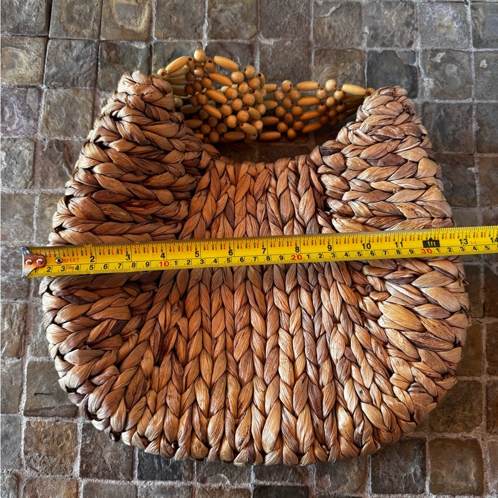 Handcrafted Tan Woven Bag - Picture 7 of 7